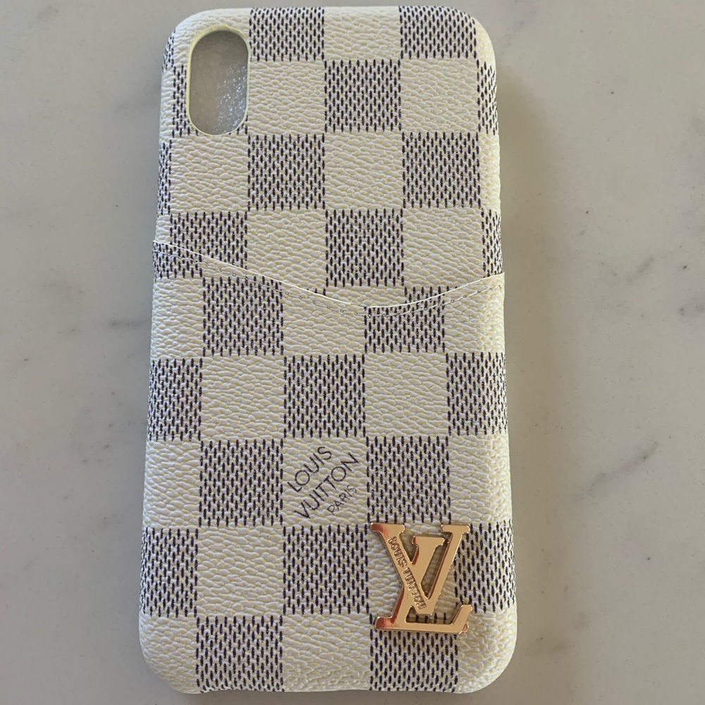 Louis Vuitton repurposed leather iPhone X /XS case
